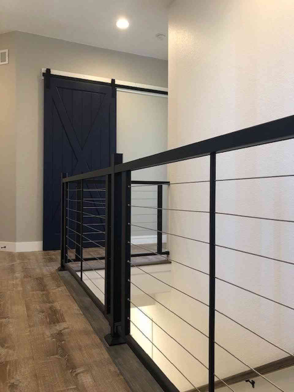 Stair Railing and Laundry Room Barn Door