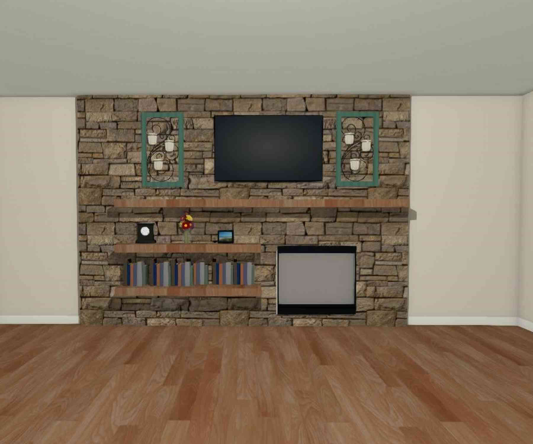 The Fireplace Wall Rendering