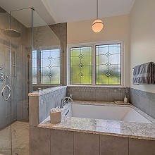 Master Shower and Tub